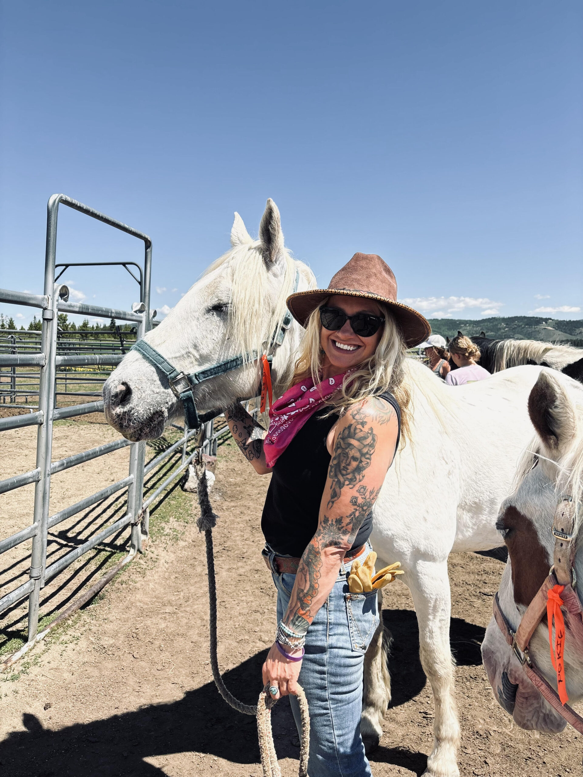 Liz on Horse in Granby 